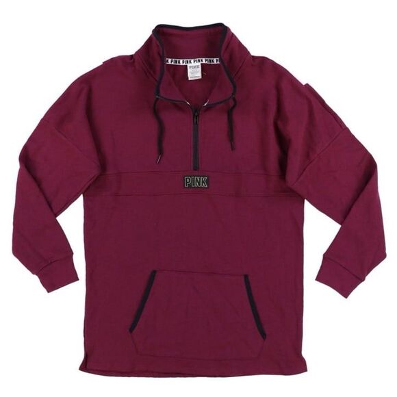 PINK Tops - Victoria's Secret Pink quarterzip Sweatshirt pullover